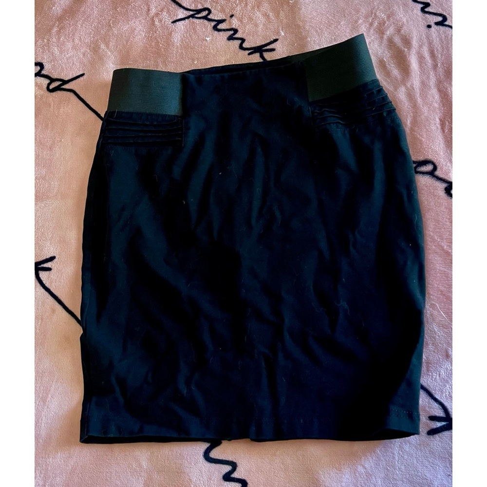Sapphire Red Stretch Black Women's Skirt L